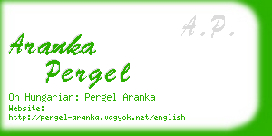 aranka pergel business card